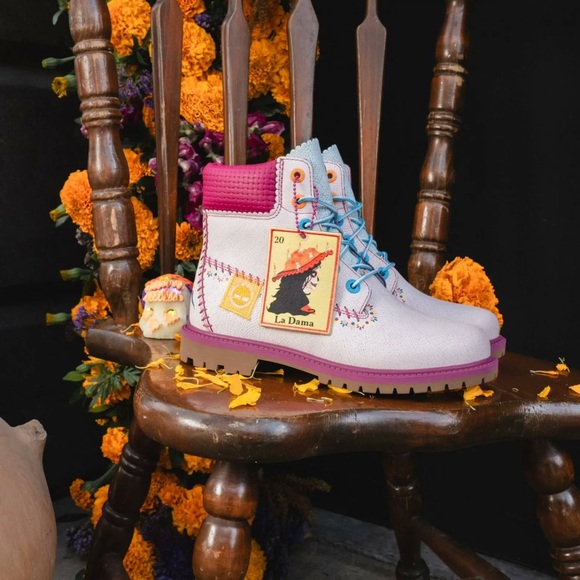 🥾💜 TIMBERLAND DIA DE MUERTOS BOOTS PURPLE 🥾💜 - Picture 2 of 7